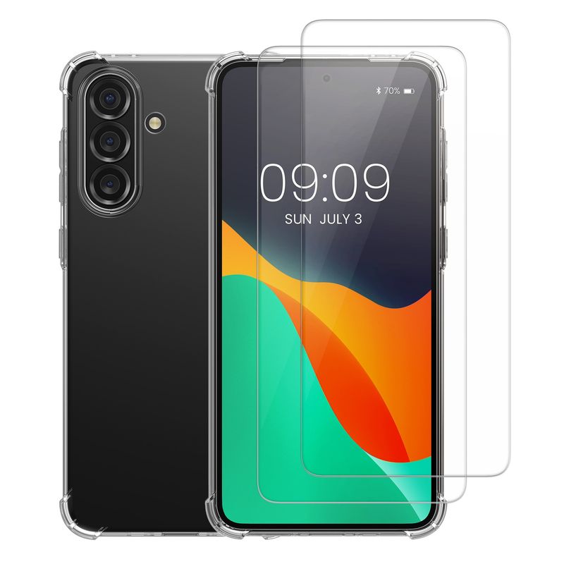 Laptop, Telefoane si Tablete - Telefoane mobile si accesorii - Accesorii Telefoane - Huse telefoane - Husa Kalibri pentru Samsung Galaxy A56 5G, protectie la socuri, TPU, sticla temperata, transparent - Infinity.ro