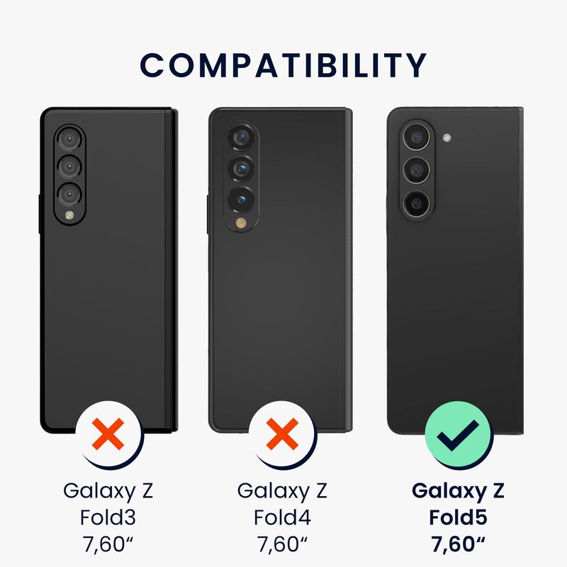 Laptop, Telefoane si Tablete - Telefoane mobile si accesorii - Accesorii Telefoane - Huse telefoane - Husa Kalibri pentru Samsung Galaxy Z Fold5, protectie la socuri, aramida, negru - Infinity.ro