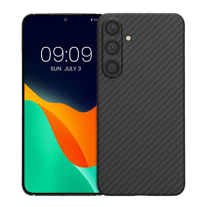 Laptop, Telefoane si Tablete - Telefoane mobile si accesorii - Accesorii Telefoane - Huse telefoane - Husa Kalibri pentru Samsung Galaxy S24, protectie la socuri, aramida, negru - Infinity.ro