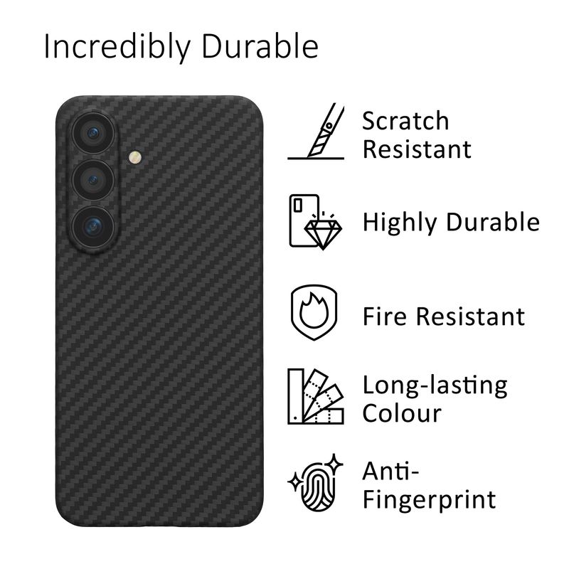 Laptop, Telefoane si Tablete - Telefoane mobile si accesorii - Accesorii Telefoane - Huse telefoane - Husa Kalibri pentru Samsung Galaxy S25 Plus, protectie la socuri, aramida, negru - Infinity.ro