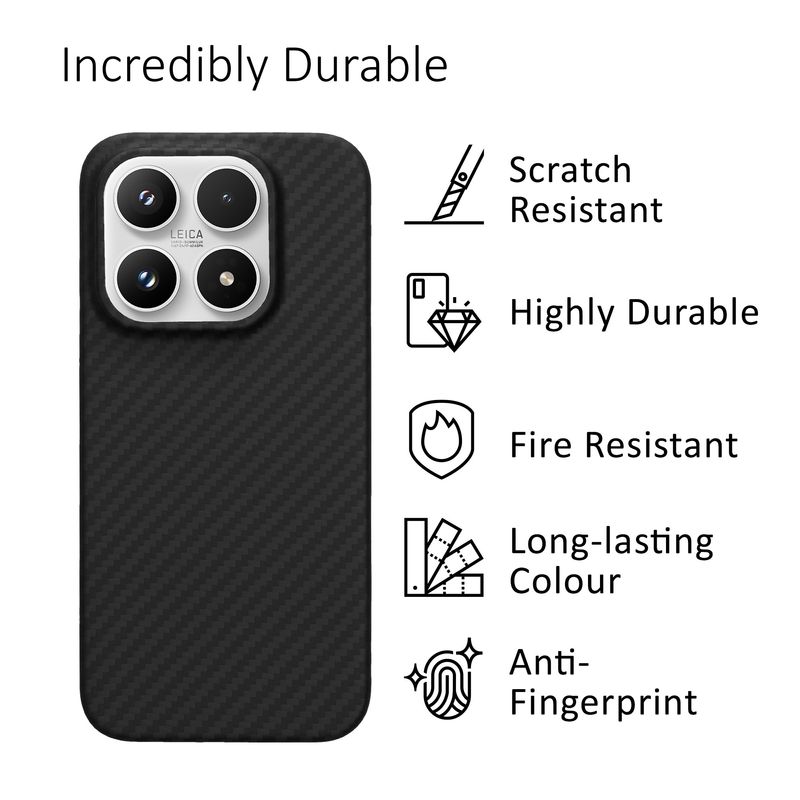 Laptop, Telefoane si Tablete - Telefoane mobile si accesorii - Accesorii Telefoane - Huse telefoane - Husa Kalibri pentru Xiaomi 17, protectie la socuri, aramida, negru - Infinity.ro