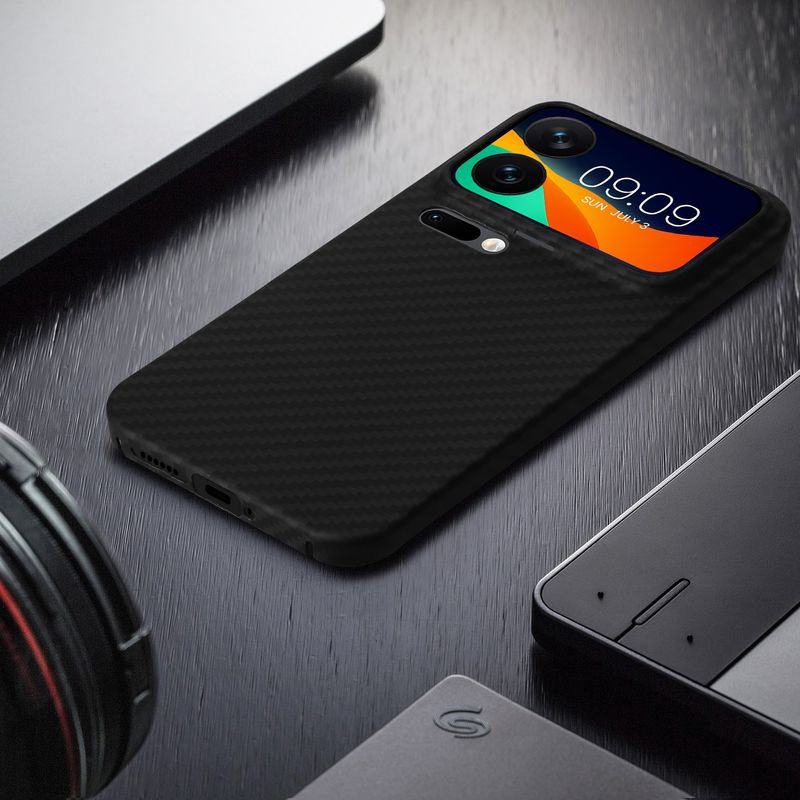 Laptop, Telefoane si Tablete - Telefoane mobile si accesorii - Accesorii Telefoane - Huse telefoane - Husa Kalibri pentru Xiaomi 17 Pro, protectie la socuri, aramida, negru - Infinity.ro