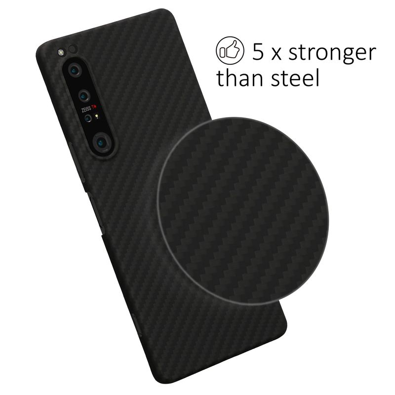 Laptop, Telefoane si Tablete - Telefoane mobile si accesorii - Accesorii Telefoane - Huse telefoane - Husa Kalibri pentru Sony Xperia 1 IV, protectie la socuri, aramida, negru - Infinity.ro