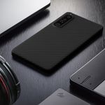 Laptop, Telefoane si Tablete - Telefoane mobile si accesorii - Accesorii Telefoane - Huse telefoane - Husa Kalibri pentru Sony Xperia 1 IV, protectie la socuri, aramida, negru - Infinity.ro