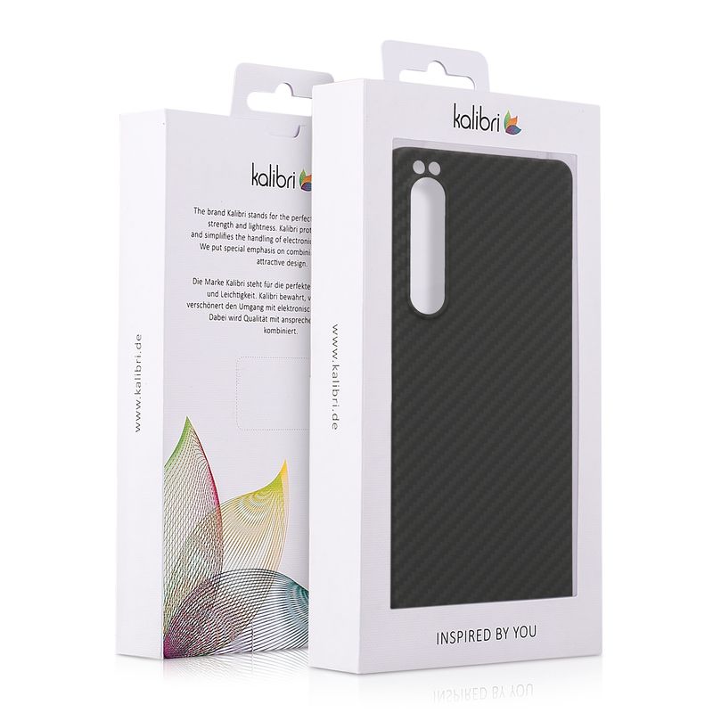 Laptop, Telefoane si Tablete - Telefoane mobile si accesorii - Accesorii Telefoane - Huse telefoane - Husa Kalibri pentru Sony Xperia 1 IV, protectie la socuri, aramida, negru - Infinity.ro