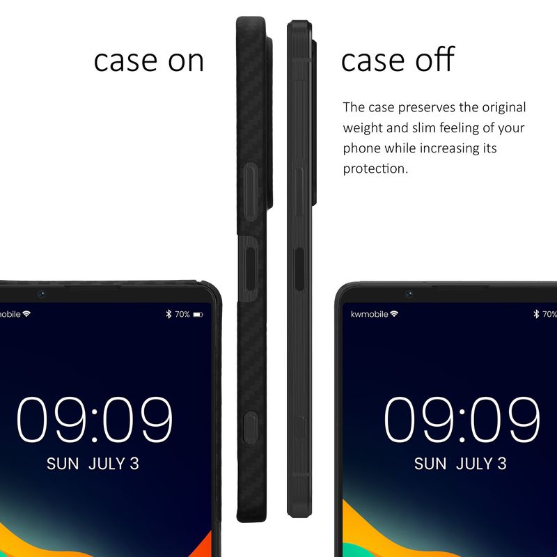 Laptop, Telefoane si Tablete - Telefoane mobile si accesorii - Accesorii Telefoane - Huse telefoane - Husa Kalibri pentru Sony Xperia 1 VI, protectie la socuri, aramida, negru - Infinity.ro