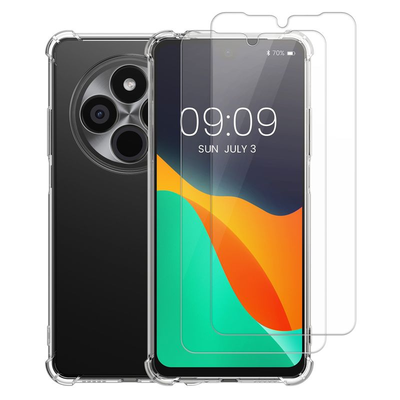 Laptop, Telefoane si Tablete - Telefoane mobile si accesorii - Accesorii Telefoane - Huse telefoane - Husa Kalibri pentru Xiaomi Redmi 14C/Poco C75, protectie la socuri, TPU, sticla temperata, transparent - Infinity.ro