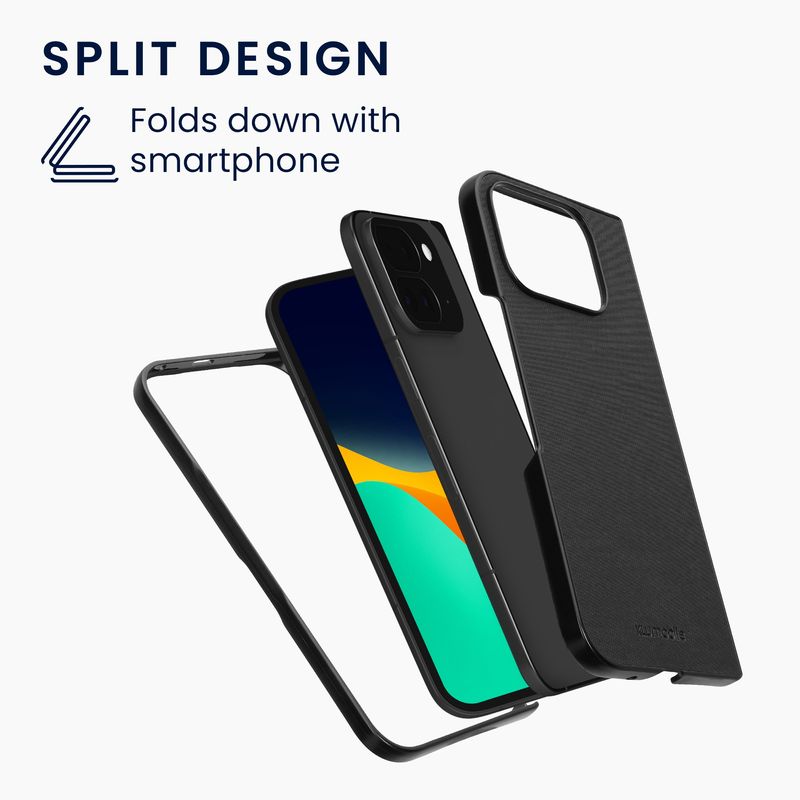 Laptop, Telefoane si Tablete - Telefoane mobile si accesorii - Accesorii Telefoane - Huse telefoane - Husa Kwmobile pentru Google Pixel 10 Pro Fold, protectie la socuri, piele ecologica, negru - Infinity.ro