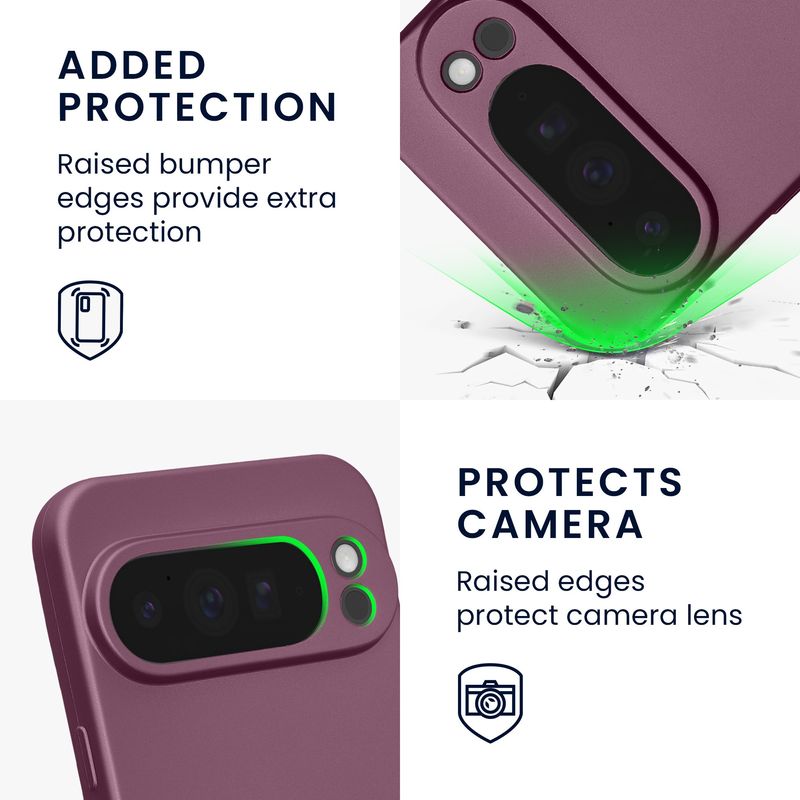 Laptop, Telefoane si Tablete - Telefoane mobile si accesorii - Accesorii Telefoane - Huse telefoane - Husa Kwmobile pentru Google Pixel 10 Pro XL, anti-alunecare, silicon, lavanda - Infinity.ro