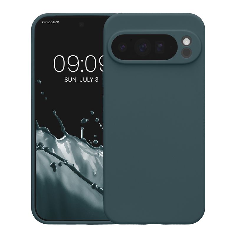 Laptop, Telefoane si Tablete - Telefoane mobile si accesorii - Accesorii Telefoane - Huse telefoane - Husa Kwmobile pentru Google Pixel 10 Pro XL, anti-alunecare, silicon, ardezie - Infinity.ro