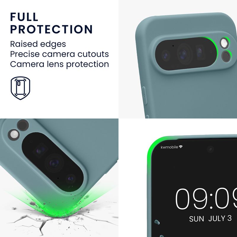 Laptop, Telefoane si Tablete - Telefoane mobile si accesorii - Accesorii Telefoane - Huse telefoane - Husa Kwmobile pentru Google Pixel 10 Pro XL, anti-alunecare, silicon, piatra - Infinity.ro