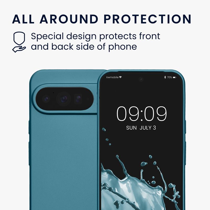 Laptop, Telefoane si Tablete - Telefoane mobile si accesorii - Accesorii Telefoane - Huse telefoane - Husa Kwmobile pentru Google Pixel 10 Pro XL, anti-alunecare, TPU, albastru - Infinity.ro