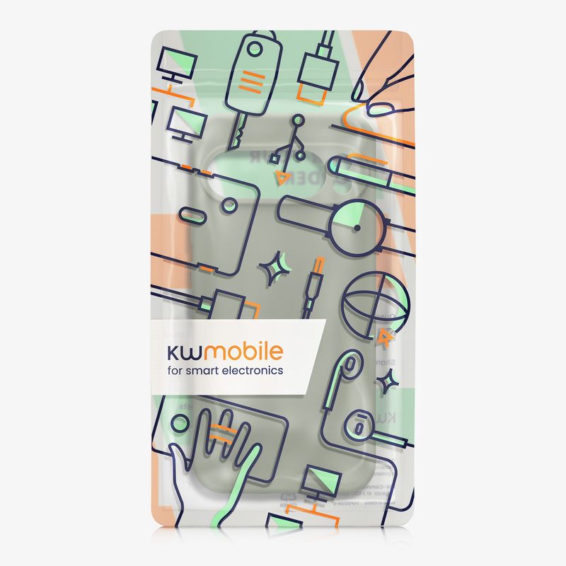 Laptop, Telefoane si Tablete - Telefoane mobile si accesorii - Accesorii Telefoane - Huse telefoane - Husa Kwmobile pentru Google Pixel 10 Pro XL, anti-alunecare, silicon, verde, gri - Infinity.ro