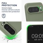 Laptop, Telefoane si Tablete - Telefoane mobile si accesorii - Accesorii Telefoane - Huse telefoane - Husa Kwmobile pentru Google Pixel 10 Pro XL, anti-alunecare, silicon, verde, gri - Infinity.ro