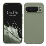 Laptop, Telefoane si Tablete - Telefoane mobile si accesorii - Accesorii Telefoane - Huse telefoane - Husa Kwmobile pentru Google Pixel 10 Pro XL, anti-alunecare, silicon, verde, gri - Infinity.ro