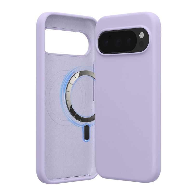 Laptop, Telefoane si Tablete - Telefoane mobile si accesorii - Accesorii Telefoane - Huse telefoane - Husa Kwmobile pentru Google Pixel 10 Pro XL, compatibilitate MagSafe, anti-amprenta, silicon, mov - Infinity.ro