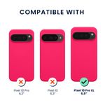 Laptop, Telefoane si Tablete - Telefoane mobile si accesorii - Accesorii Telefoane - Huse telefoane - Husa Kwmobile pentru Google Pixel 10 Pro XL, compatibilitate MagSafe, anti-alunecare, silicon, roz - Infinity.ro