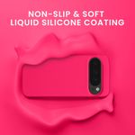 Laptop, Telefoane si Tablete - Telefoane mobile si accesorii - Accesorii Telefoane - Huse telefoane - Husa Kwmobile pentru Google Pixel 10 Pro XL, compatibilitate MagSafe, anti-alunecare, silicon, roz - Infinity.ro