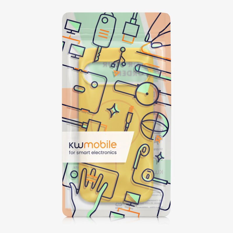 Laptop, Telefoane si Tablete - Telefoane mobile si accesorii - Accesorii Telefoane - Huse telefoane - Husa Kwmobile pentru Google Pixel 10 Pro XL, compatibilitate MagSafe, silicon, galben - Infinity.ro