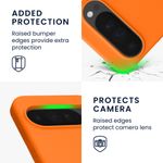 Laptop, Telefoane si Tablete - Telefoane mobile si accesorii - Accesorii Telefoane - Huse telefoane - Husa Kwmobile pentru Google Pixel 10 Pro XL, incarcare wireless, anti-alunecare, silicon, portocaliu - Infinity.ro