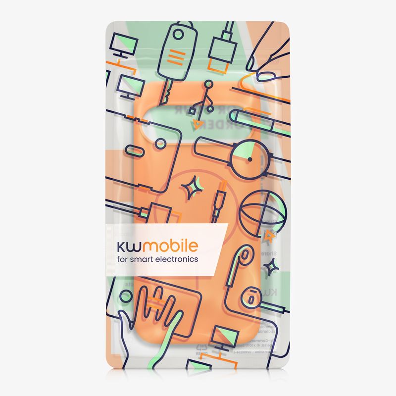 Laptop, Telefoane si Tablete - Telefoane mobile si accesorii - Accesorii Telefoane - Huse telefoane - Husa Kwmobile pentru Google Pixel 10 Pro XL, compatibilitate MagSafe, silicon, portocaliu - Infinity.ro