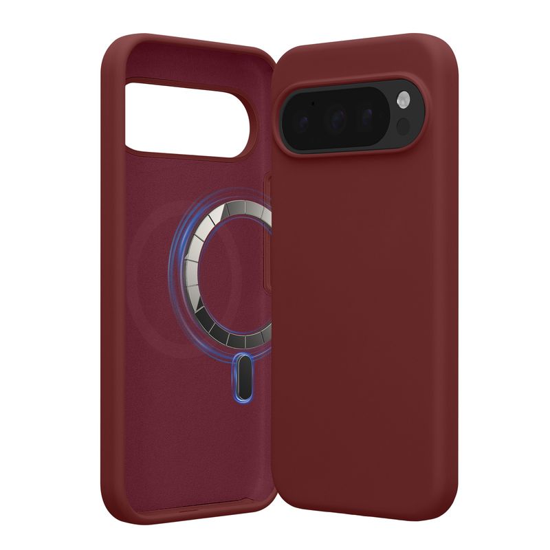Laptop, Telefoane si Tablete - Telefoane mobile si accesorii - Accesorii Telefoane - Huse telefoane - Husa Kwmobile pentru Google Pixel 10 Pro XL, compatibilitate MagSafe, anti-alunecare, silicon, mov - Infinity.ro