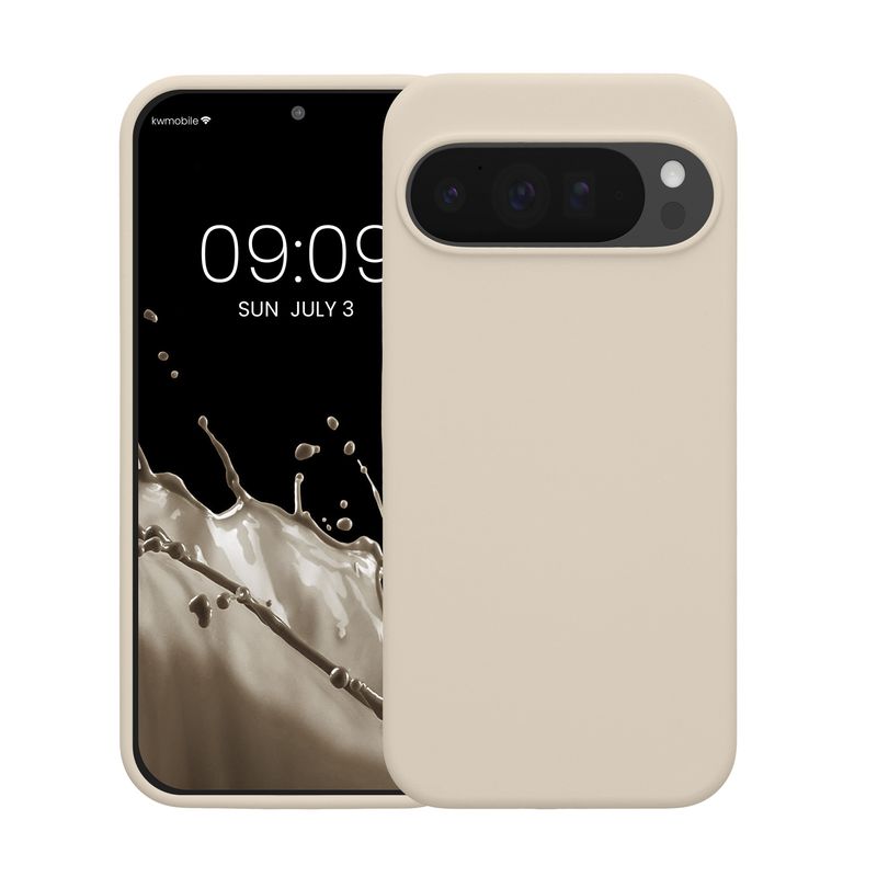 Laptop, Telefoane si Tablete - Telefoane mobile si accesorii - Accesorii Telefoane - Huse telefoane - Husa Kwmobile pentru Google Pixel 10 Pro XL, incarcare wireless, silicon, crem - Infinity.ro