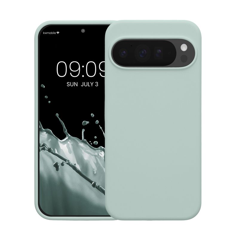 Laptop, Telefoane si Tablete - Telefoane mobile si accesorii - Accesorii Telefoane - Huse telefoane - Husa Kwmobile pentru Google Pixel 10 Pro XL, incarcare wireless, silicon, menta - Infinity.ro