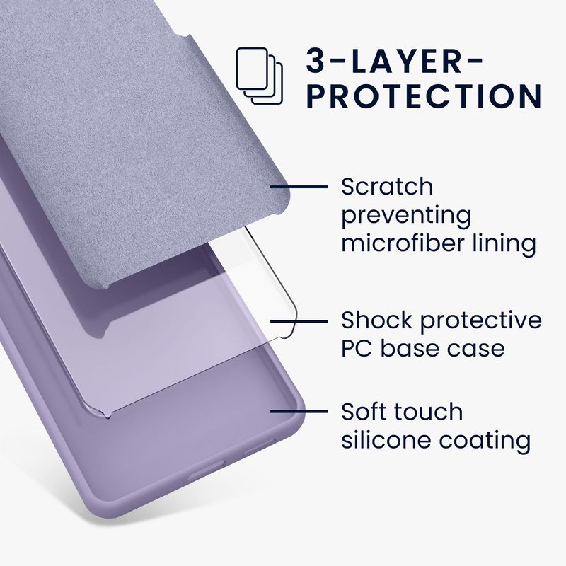 Laptop, Telefoane si Tablete - Telefoane mobile si accesorii - Accesorii Telefoane - Huse telefoane - Husa Kwmobile pentru Google Pixel 10 Pro XL, incarcare wireless, silicon, lavanda - Infinity.ro