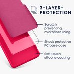 Laptop, Telefoane si Tablete - Telefoane mobile si accesorii - Accesorii Telefoane - Huse telefoane - Husa Kwmobile pentru Google Pixel 10 Pro XL, incarcare wireless, silicon, roz neon - Infinity.ro