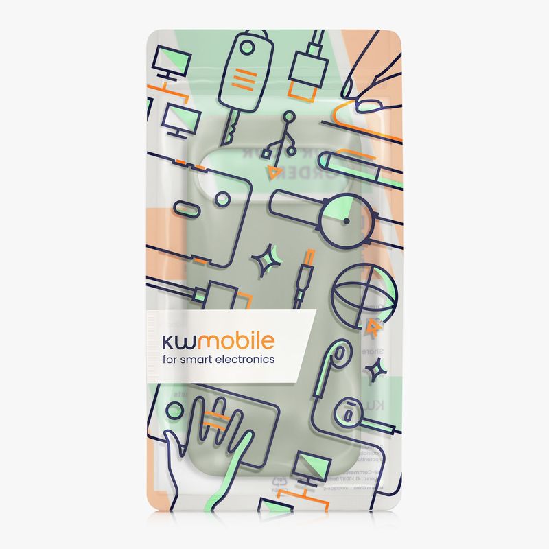 Laptop, Telefoane si Tablete - Telefoane mobile si accesorii - Accesorii Telefoane - Huse telefoane - Husa Kwmobile pentru Google Pixel 10 Pro XL, incarcare wireless, silicon, verde, gri - Infinity.ro