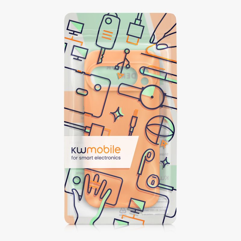 Laptop, Telefoane si Tablete - Telefoane mobile si accesorii - Accesorii Telefoane - Huse telefoane - Husa Kwmobile pentru Google Pixel 10 Pro, anti-alunecare, protectie la zgarieturi, silicon, portocaliu - Infinity.ro