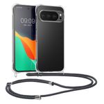 Laptop, Telefoane si Tablete - Telefoane mobile si accesorii - Accesorii Telefoane - Huse telefoane - Husa Kwmobile pentru Google Pixel 10 Pro XL, protectie la socuri, TPU, transparent, gri - Infinity.ro