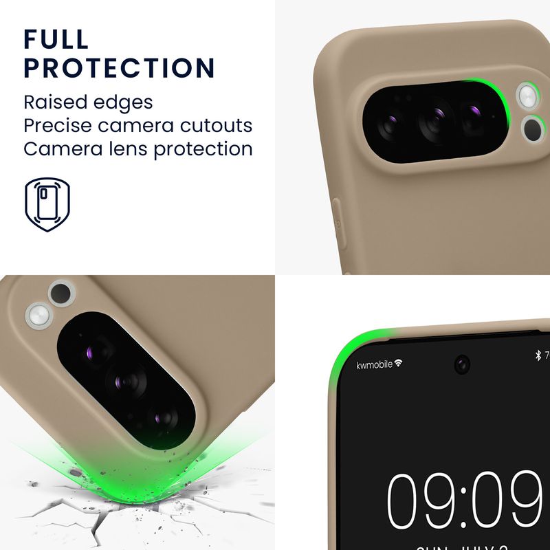 Laptop, Telefoane si Tablete - Telefoane mobile si accesorii - Accesorii Telefoane - Huse telefoane - Husa Kwmobile pentru Google Pixel 10 Pro, anti-alunecare, silicon, crem - Infinity.ro