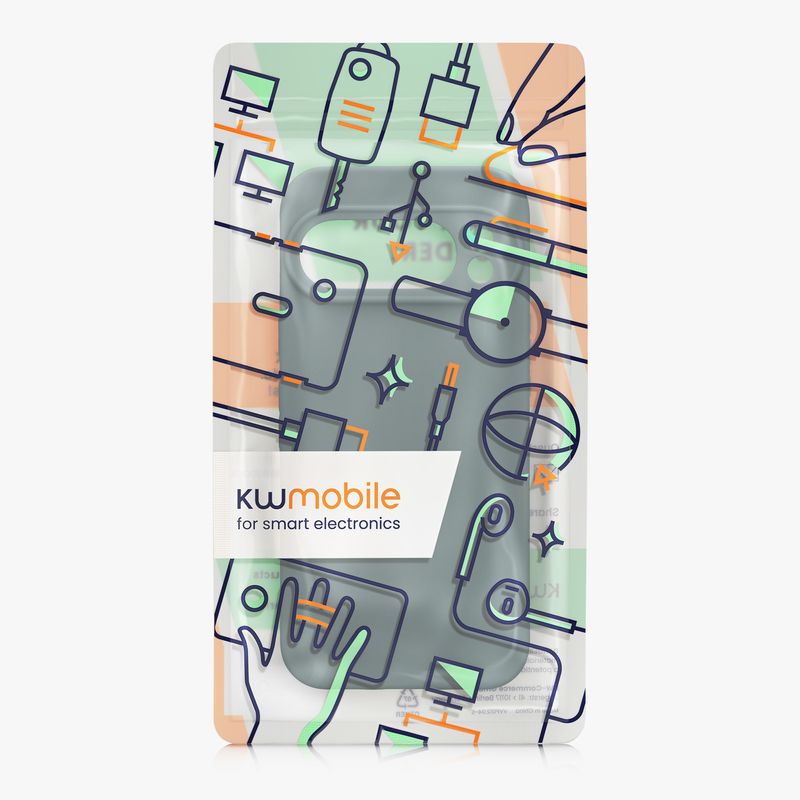 Laptop, Telefoane si Tablete - Telefoane mobile si accesorii - Accesorii Telefoane - Huse telefoane - Husa Kwmobile pentru Google Pixel 10 Pro, anti-alunecare, silicon, albastru verzui - Infinity.ro