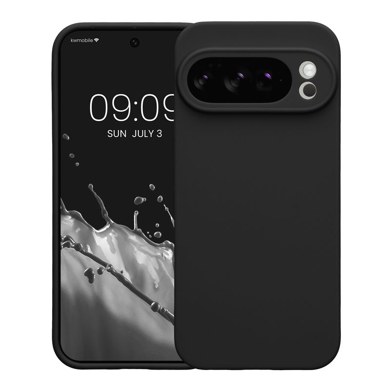 Laptop, Telefoane si Tablete - Telefoane mobile si accesorii - Accesorii Telefoane - Huse telefoane - Husa Kwmobile pentru Google Pixel 10 Pro, anti-alunecare, silicon, negru - Infinity.ro