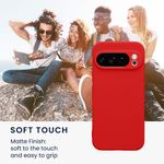 Laptop, Telefoane si Tablete - Telefoane mobile si accesorii - Accesorii Telefoane - Huse telefoane - Husa Kwmobile pentru Google Pixel 10 Pro, anti-alunecare, silicon, rosu - Infinity.ro
