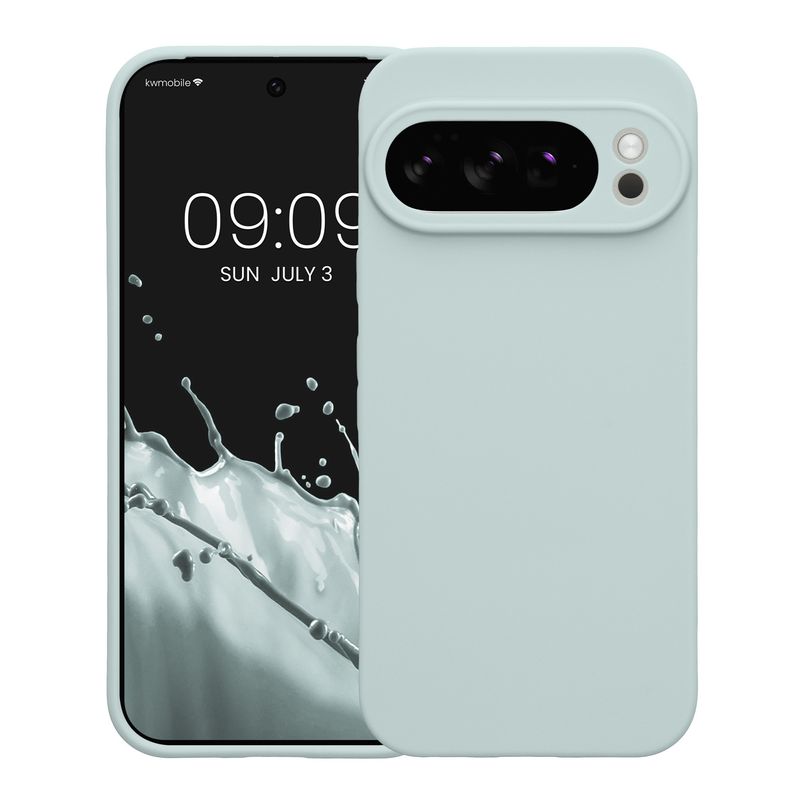 Laptop, Telefoane si Tablete - Telefoane mobile si accesorii - Accesorii Telefoane - Huse telefoane - Husa Kwmobile pentru Google Pixel 10 Pro, anti-alunecare, silicon, menta - Infinity.ro