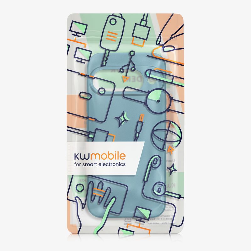 Laptop, Telefoane si Tablete - Telefoane mobile si accesorii - Accesorii Telefoane - Huse telefoane - Husa Kwmobile pentru Google Pixel 10, anti-alunecare, silicon, albastru caraibian - Infinity.ro