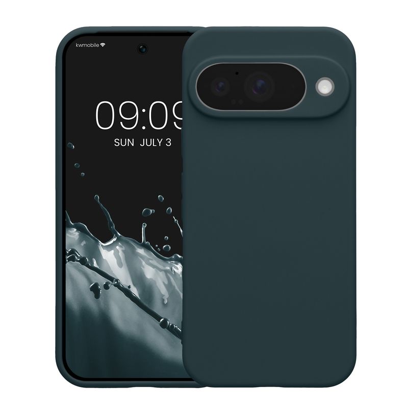 Laptop, Telefoane si Tablete - Telefoane mobile si accesorii - Accesorii Telefoane - Huse telefoane - Husa Kwmobile pentru Google Pixel 10, anti-alunecare, silicon, ardezie - Infinity.ro