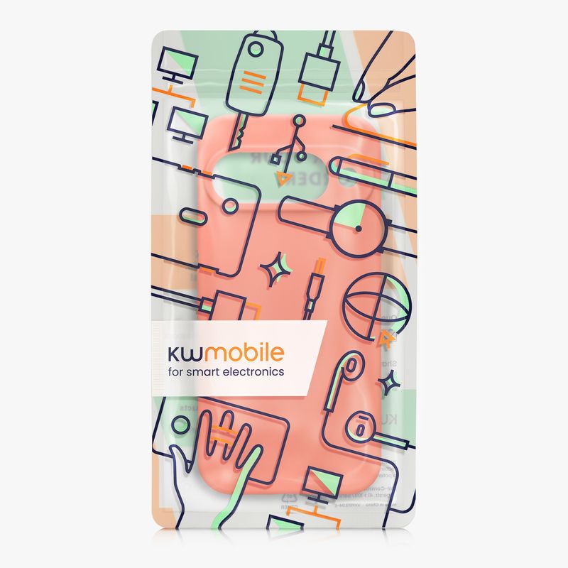 Laptop, Telefoane si Tablete - Telefoane mobile si accesorii - Accesorii Telefoane - Huse telefoane - Husa Kwmobile pentru Google Pixel 10, anti-alunecare, silicon, coral - Infinity.ro