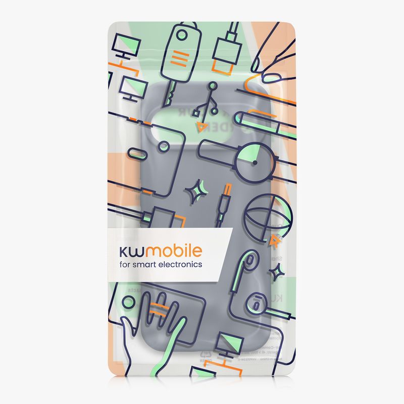 Laptop, Telefoane si Tablete - Telefoane mobile si accesorii - Accesorii Telefoane - Huse telefoane - Husa Kwmobile pentru Google Pixel 10, anti-alunecare, silicon, gri-albastrui - Infinity.ro