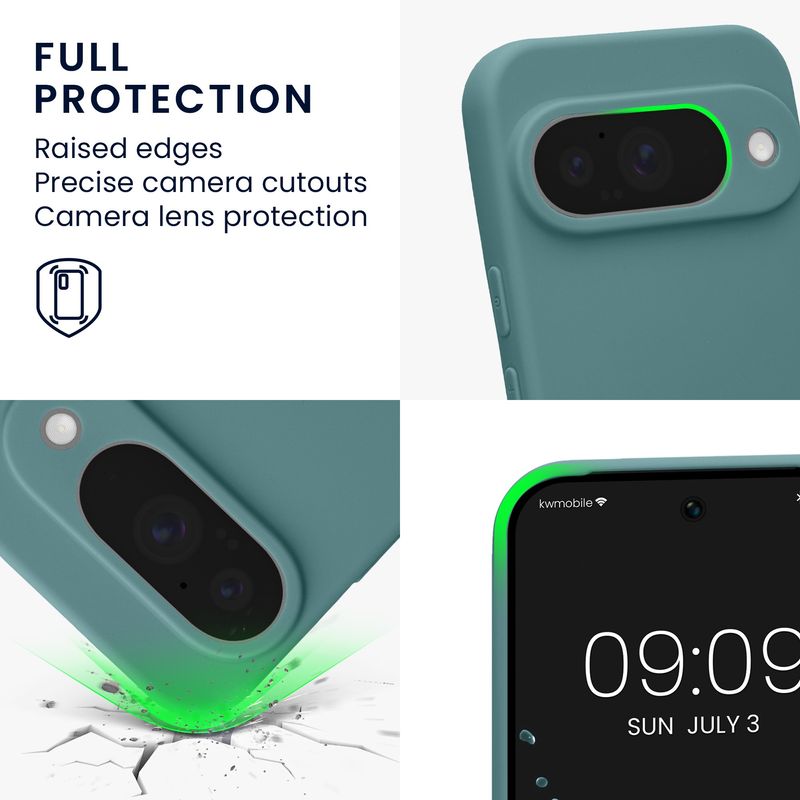 Laptop, Telefoane si Tablete - Telefoane mobile si accesorii - Accesorii Telefoane - Huse telefoane - Husa Kwmobile pentru Google Pixel 10, anti-alunecare, silicon, noapte - Infinity.ro