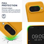 Laptop, Telefoane si Tablete - Telefoane mobile si accesorii - Accesorii Telefoane - Huse telefoane - Husa Kwmobile pentru Google Pixel 10, anti-alunecare, silicon, portocaliu mango - Infinity.ro