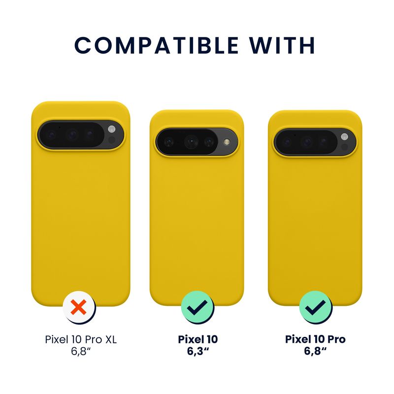 Laptop, Telefoane si Tablete - Telefoane mobile si accesorii - Accesorii Telefoane - Huse telefoane - Husa Kwmobile pentru Google Pixel 10/Pixel 10 Pro, anti-alunecare, sticla temperata, galben - Infinity.ro