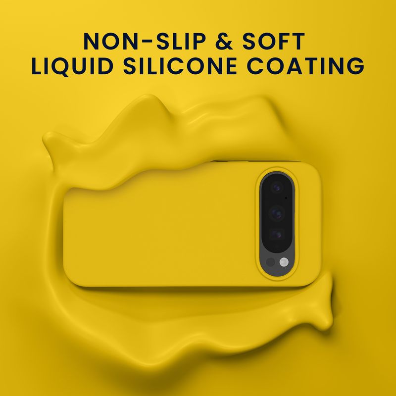 Laptop, Telefoane si Tablete - Telefoane mobile si accesorii - Accesorii Telefoane - Huse telefoane - Husa Kwmobile pentru Google Pixel 10/Pixel 10 Pro, anti-alunecare, sticla temperata, galben - Infinity.ro