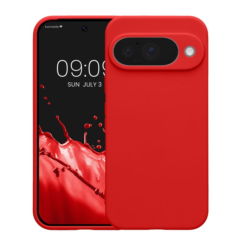 Laptop, Telefoane si Tablete - Telefoane mobile si accesorii - Accesorii Telefoane - Huse telefoane - Husa Kwmobile pentru Google Pixel 10, anti-alunecare, silicon, rosu clasic - Infinity.ro