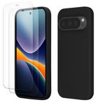 Laptop, Telefoane si Tablete - Telefoane mobile si accesorii - Accesorii Telefoane - Huse telefoane - Husa Kwmobile pentru Google Pixel 10/Pixel 10 Pro, anti-alunecare, sticla temperata, negru - Infinity.ro