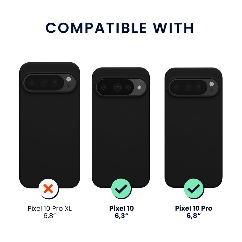 Laptop, Telefoane si Tablete - Telefoane mobile si accesorii - Accesorii Telefoane - Huse telefoane - Husa Kwmobile pentru Google Pixel 10/Pixel 10 Pro, anti-alunecare, sticla temperata, negru - Infinity.ro