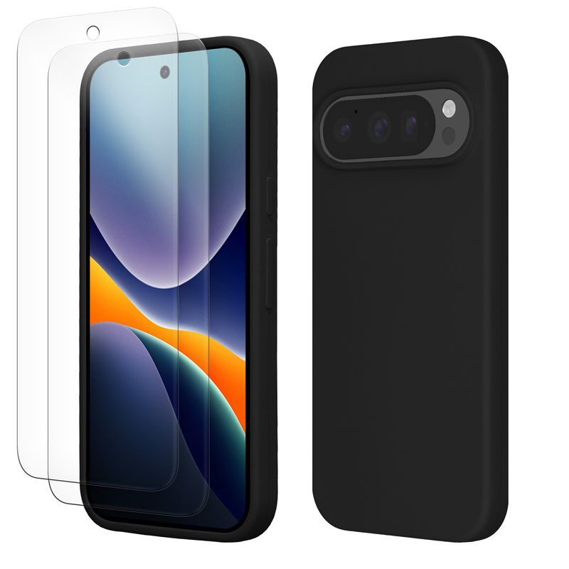 Laptop, Telefoane si Tablete - Telefoane mobile si accesorii - Accesorii Telefoane - Huse telefoane - Husa Kwmobile pentru Google Pixel 10/Pixel 10 Pro, anti-alunecare, sticla temperata, negru - Infinity.ro